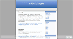 Desktop Screenshot of lotwazabytki.wordpress.com