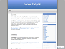 Tablet Screenshot of lotwazabytki.wordpress.com