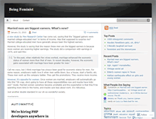 Tablet Screenshot of beingfeminist.wordpress.com