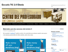 Tablet Screenshot of escuelatic20ubeda.wordpress.com