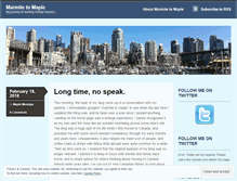 Tablet Screenshot of marmitetomaple.wordpress.com