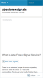 Mobile Screenshot of abesforexsignals.wordpress.com
