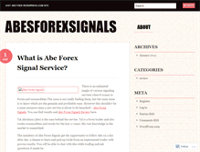 Tablet Screenshot of abesforexsignals.wordpress.com