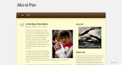 Desktop Screenshot of akosipaopao.wordpress.com