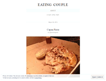 Tablet Screenshot of eatingcouple.wordpress.com