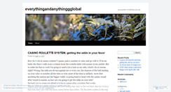 Desktop Screenshot of everythingandanythinggglobal.wordpress.com