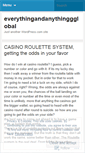 Mobile Screenshot of everythingandanythinggglobal.wordpress.com