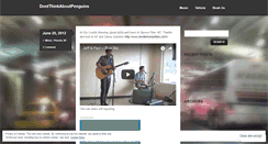 Desktop Screenshot of dontthinkaboutpenguins.wordpress.com