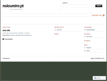 Tablet Screenshot of nsloureiro.wordpress.com