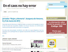 Tablet Screenshot of enelcaosnohayerror.wordpress.com