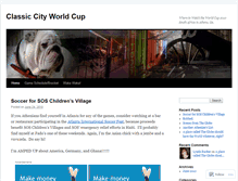 Tablet Screenshot of classiccityworldcup.wordpress.com