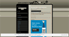 Desktop Screenshot of gothclothes.wordpress.com