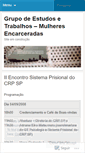 Mobile Screenshot of mulheresencarceradas.wordpress.com
