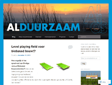 Tablet Screenshot of alduurzaam.wordpress.com