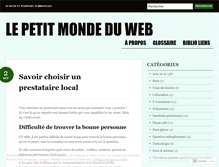 Tablet Screenshot of lepetitmondeduweb.wordpress.com