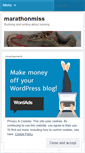 Mobile Screenshot of marathonmiss.wordpress.com