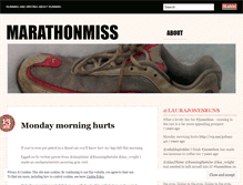 Tablet Screenshot of marathonmiss.wordpress.com