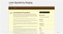 Desktop Screenshot of learnspanishandsing.wordpress.com