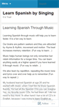 Mobile Screenshot of learnspanishandsing.wordpress.com