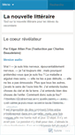 Mobile Screenshot of lanouvellelitteraire.wordpress.com