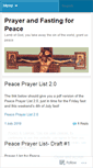 Mobile Screenshot of prayerforpeace.wordpress.com