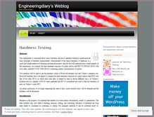 Tablet Screenshot of engineeringdiary.wordpress.com