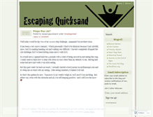 Tablet Screenshot of escapingquicksand.wordpress.com