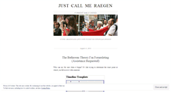 Desktop Screenshot of justcallmeraegen.wordpress.com