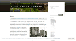 Desktop Screenshot of elcuadernodelgeografo.wordpress.com