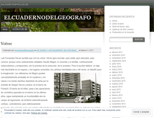 Tablet Screenshot of elcuadernodelgeografo.wordpress.com