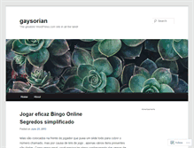 Tablet Screenshot of gaysorian.wordpress.com