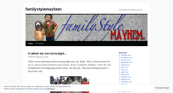 Desktop Screenshot of familystylemayhem.wordpress.com