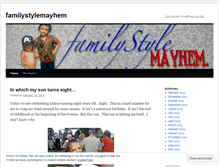 Tablet Screenshot of familystylemayhem.wordpress.com