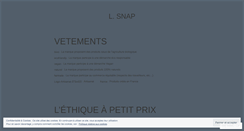 Desktop Screenshot of lsnap.wordpress.com