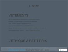 Tablet Screenshot of lsnap.wordpress.com