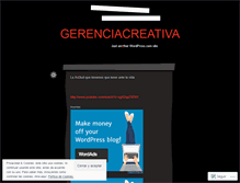 Tablet Screenshot of gerenciacreativa.wordpress.com