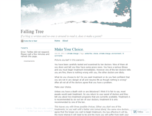 Tablet Screenshot of fallingtree.wordpress.com