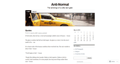 Desktop Screenshot of antinormalist.wordpress.com