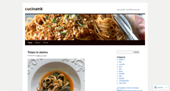 Desktop Screenshot of cucinamk.wordpress.com