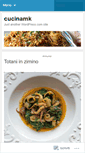 Mobile Screenshot of cucinamk.wordpress.com