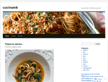 Tablet Screenshot of cucinamk.wordpress.com