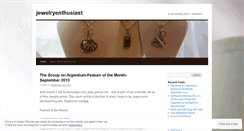 Desktop Screenshot of jewelryenthusiast.wordpress.com