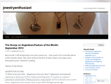 Tablet Screenshot of jewelryenthusiast.wordpress.com