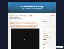 Tablet Screenshot of amysmartfree.wordpress.com