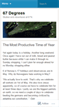 Mobile Screenshot of 67degrees.wordpress.com