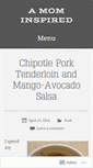 Mobile Screenshot of amominspired.wordpress.com