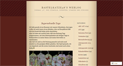 Desktop Screenshot of bastelkatze38.wordpress.com