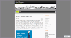 Desktop Screenshot of coolships.wordpress.com