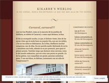 Tablet Screenshot of kikarrr.wordpress.com