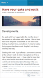 Mobile Screenshot of haveyourcakes.wordpress.com